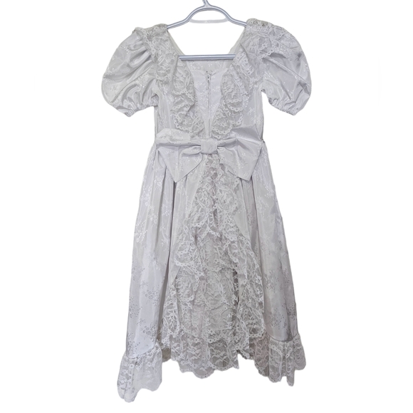 Girl's First Communion or Flower Girl White Dress - Veil included - Picture 3 of 10